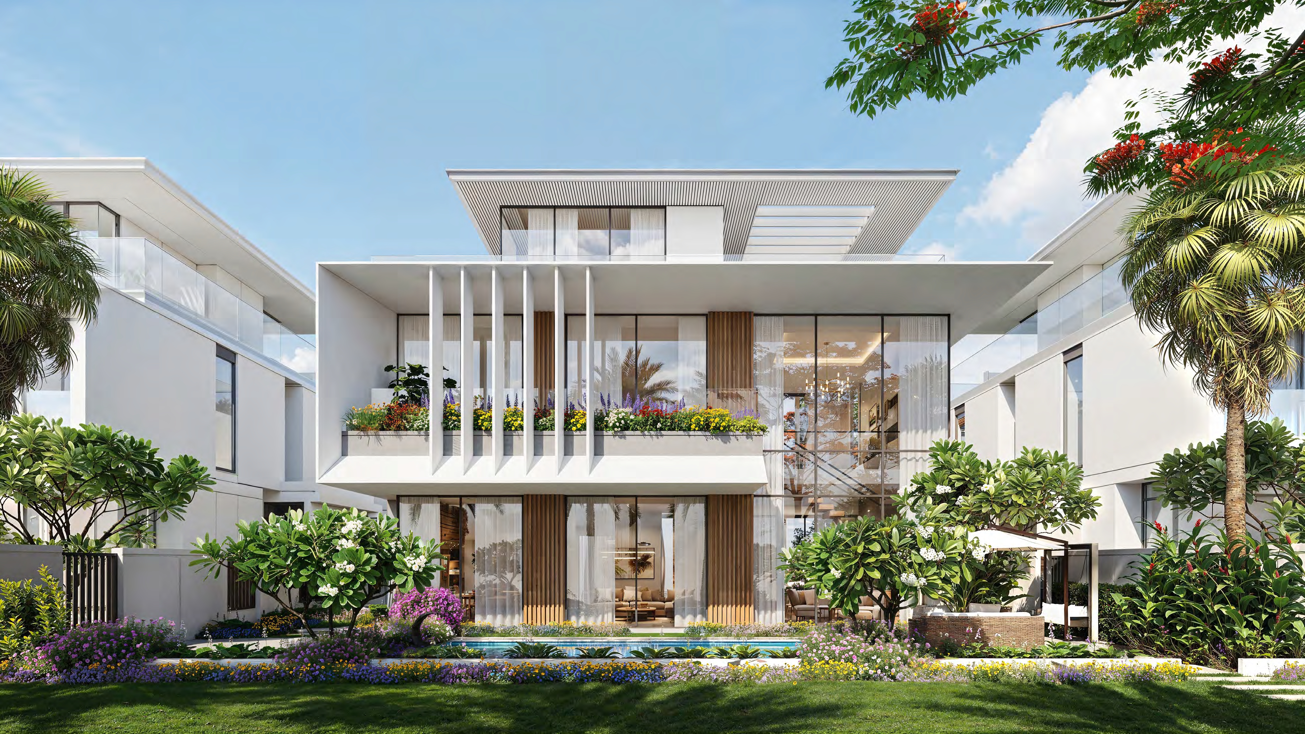 Azizi Florence — Contemporary villa overlooking a garden